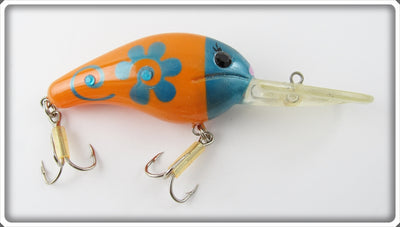 Girly Lures Orange Blue Head With Flower Crankbait Lure