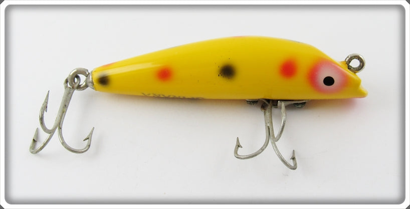 Vintage Boone Bait Co Yellow Spotted Spinana Florida Lure