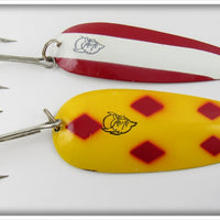 Vintage Eppinger Large Huskie Jr & Troll Devle Lure Pair