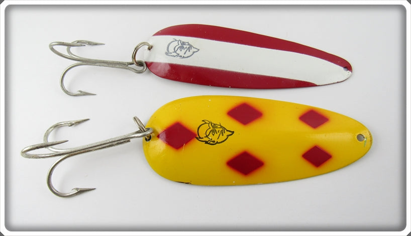Vintage Eppinger Large Huskie Jr & Troll Devle Lure Pair