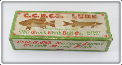 Vintage Creek Chub White & Red Surface Dingbat Empty Box 5402