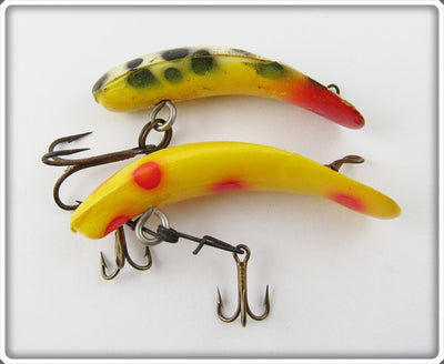 Vintage Helin F4 & F5 Fly Rod Flatfish Lure Pair