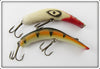 Vintage Kautzky Red & White Lazy Ike 3 & Perch Ike Lure Pair