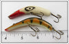 Kautzky Red & White Lazy Ike 3 & Perch Ike Pair