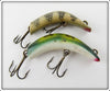 Vintage Kautzky Frog & Pike Small Size Lazy Ike Lure Pair