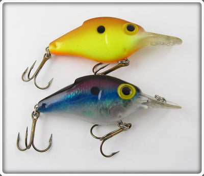 Vintage Storm Chartreuse & Blue Lightnin' Shad Lure Pair