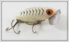 Vintage Fred Arbogast Pearl Herringbone Jitterbug Lure