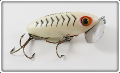 Vintage Fred Arbogast Pearl Herringbone Jitterbug Lure