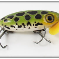 Vintage Fred Arbogast Frog Spot Plastic Lip Jitterbug Lure