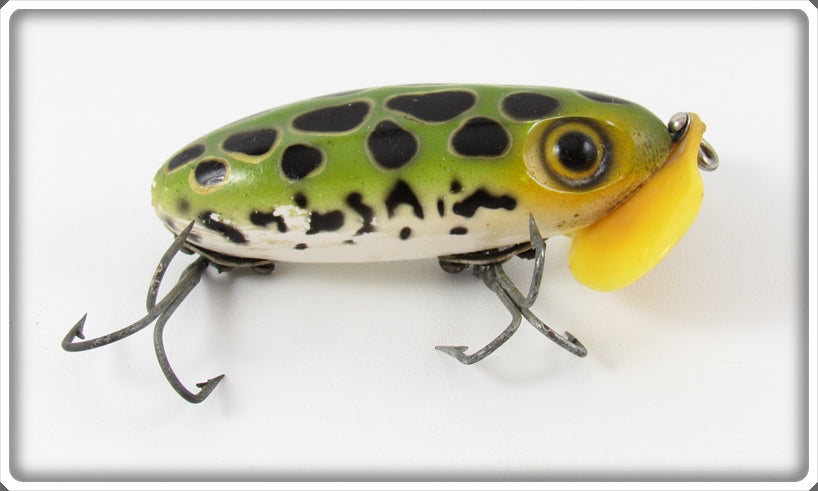 Vintage Fred Arbogast Frog Spot Plastic Lip Jitterbug Lure For Sale
