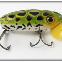 Vintage Fred Arbogast Frog Spot Plastic Lip Jitterbug Lure