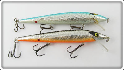Vintage Smithwick Chrome Black & Chrome Blue Rogue Lure Pair