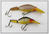 Vintage Hubbard Silver Scale & Perch Sparkle Tail Lure Pair
