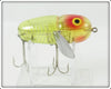 Heddon Transparent Yellow With Silver Shore Crazy Crawler Lure