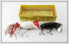 Vintage Fred Arbogast Hula Popper In Box & Jitterbug Lure Pair