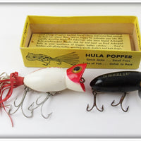 Vintage Fred Arbogast Hula Popper In Box & Jitterbug Lure Pair