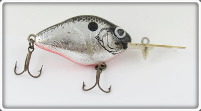 Vintage Lazy Ike Chrome & Black Natural Ike Lure