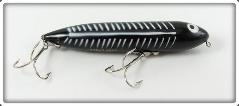 Vintage Heddon Black Shore Original Zara Spook Lure
