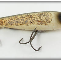 Vintage Heddon Silver Flitter Wood Zaragossa Lure