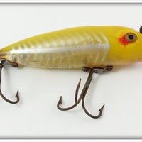 Vintage Heddon Yellow Shore Darting Zara Spook Lure