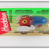 Heddon Blue Red Head Tiny Crazy Crawler Lure On Card 