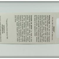 Heddon Blue Red Head Tiny Crazy Crawler On Card