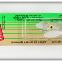 Heddon Clear Tiny Crazy Crawler Lure On Card
