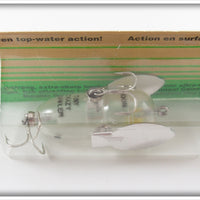 Heddon Clear Tiny Crazy Crawler On Card
