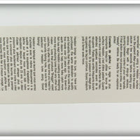 Heddon Clear Tiny Crazy Crawler On Card