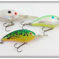 Bill Dance/Bomber Lot Of Three: 2 Fat Free Guppy & Susp Fingerling