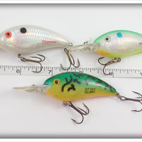 Bill Dance/Bomber Lot Of Three: 2 Fat Free Guppy & Susp Fingerling