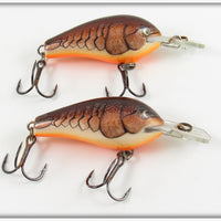 Rapala Natural Crawdad Fat Rap Lure Pair 