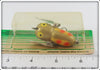 Heddon Gold Yellow Wings Tiny Crazy Crawler On Card