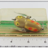 Heddon Gold Yellow Wings Tiny Crazy Crawler On Card