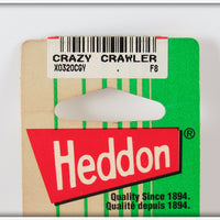 Heddon Gold Yellow Wings Tiny Crazy Crawler On Card