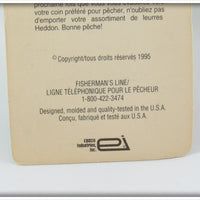 Heddon Gold Yellow Wings Tiny Crazy Crawler On Card