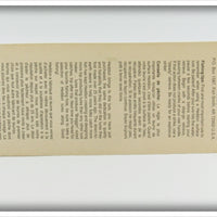 Heddon Gold Yellow Wings Tiny Crazy Crawler On Card