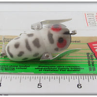 Heddon White & Grey Coachdog Tiny Crazy Crawler On Card