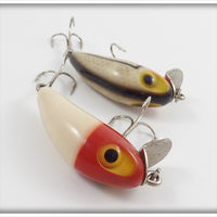 Wright & McGill Miracle Minnow Pair: Red/White & Black Scale