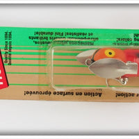 Heddon Orange Red Wings Tiny Crazy Crawler Lure On Card 