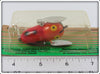 Heddon Orange Red Wings Tiny Crazy Crawler On Card
