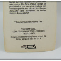 Heddon Orange Red Wings Tiny Crazy Crawler On Card