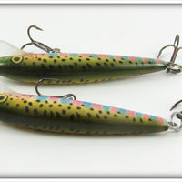 Rapala Natural Rainbow Trout Floating Minnow Pair