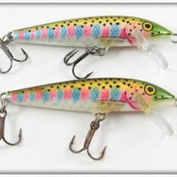 Rapala Natural Rainbow Trout Floating Minnow Lure Pair