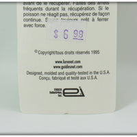 Heddon Yellow Green Wings Tiny Crazy Crawler On Card