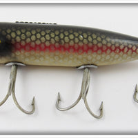 Vintage South Bend Scale Finish Red Blend Bass Obite Lure