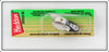 Heddon Black White Head Tiny Crazy Crawler Lure On Card 