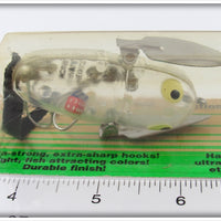 Heddon Clear Cream Eyes With Dice Crazy Crawler Mouse On Card