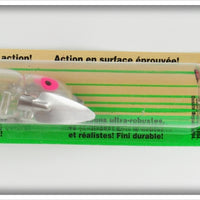 Heddon Clear Pink Eyes With Dice Crazy Crawler Mouse Lure On Card