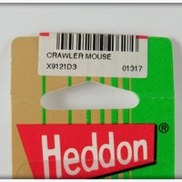 Heddon Clear Pink Eyes With Dice Crazy Crawler Mouse On Card